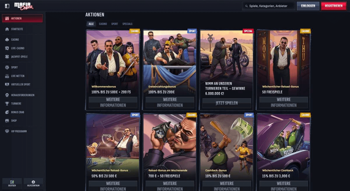 Mafia Casino Online España La Experiencia de Juego Única